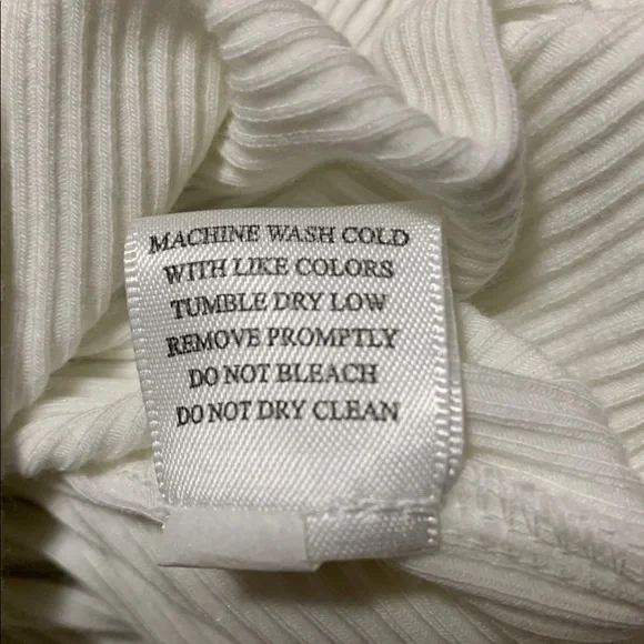 Evereve Women’s Paige Draped Ribbed White Large Long Sleeve Top Lagenlook Quiet - Picture 8 of 13